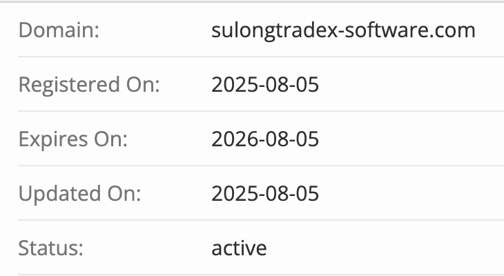 домен Sulong Tradex