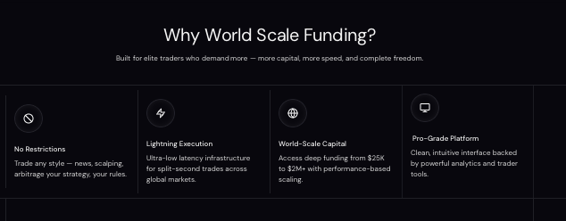 страница сайта World Scale Funding