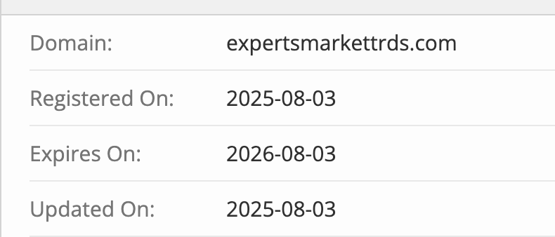 домен Expert Market Trades