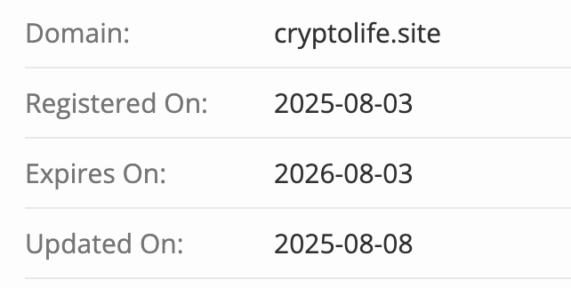 домен Crypto Life