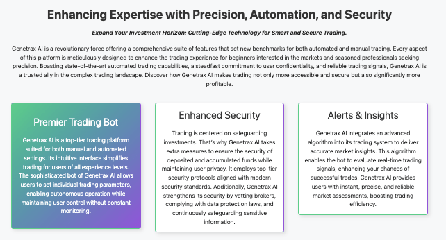 инфо о сайте Genetrax AI