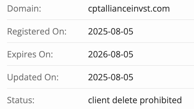 домен Cptallianceinvst