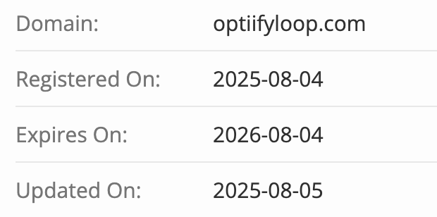 домен Optiifyloop