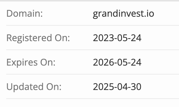 домен Grand Ivest