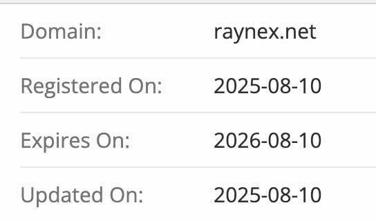 домен RayneX