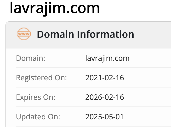 домен Lavrajim