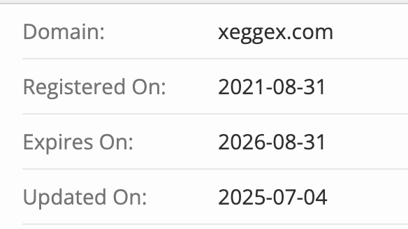 домен XeggeX