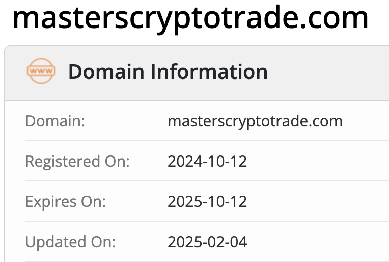 домен Masters CryptoTrade