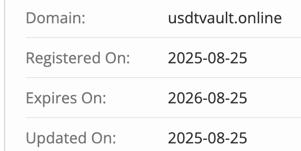 USDT VAULT MINING домен