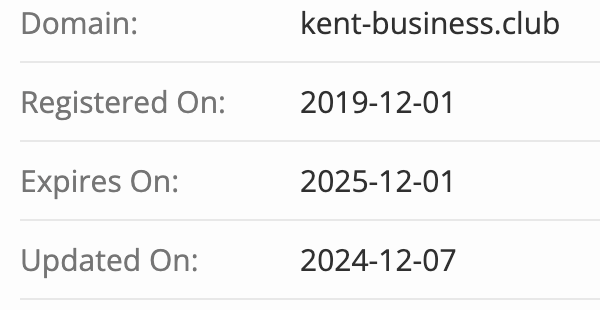 Kent Club домен