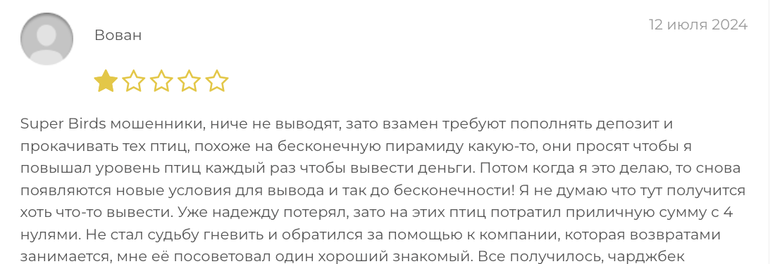 отзывы Super Birds