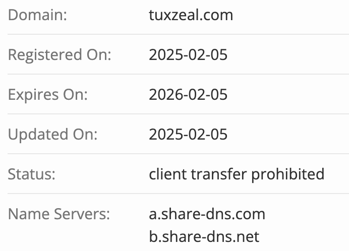 домен TUX / TuxZeal