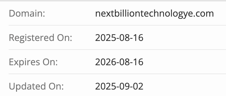 Next Billion Technology Project домен