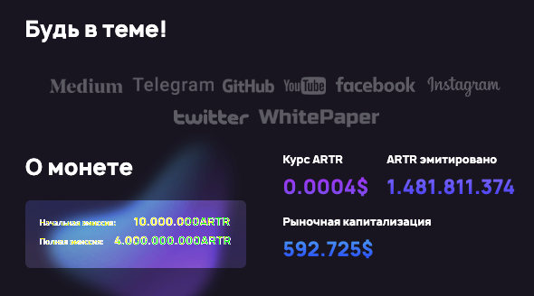 информация о Artery Network