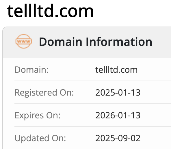 домен Tell LTD