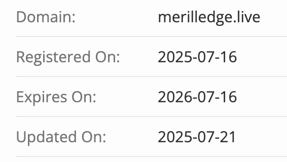 Merilledge домен