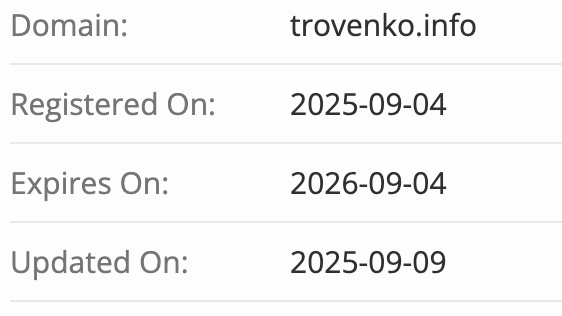домен Trovenko
