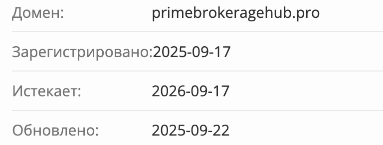 домен Prime Brokerage