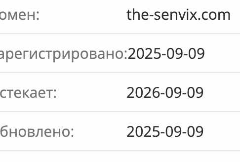 Senvix домен