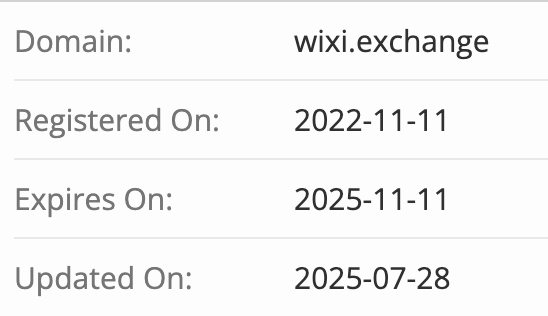 WIXI домен