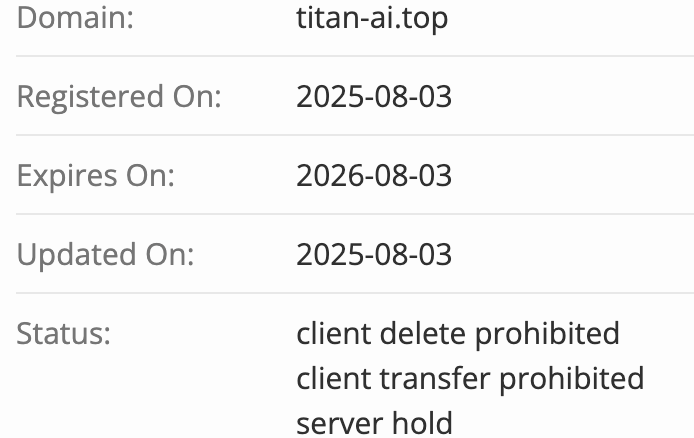 Titan AI домен