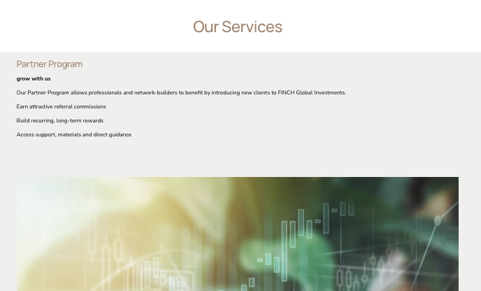 инфо о платформе FINCH Global Investments