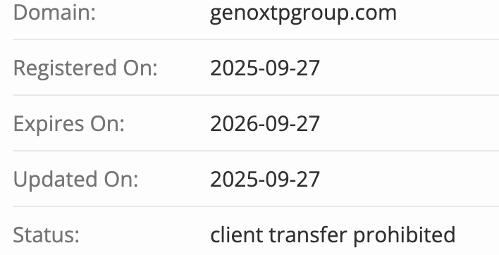 домен Genox Trading Platform
