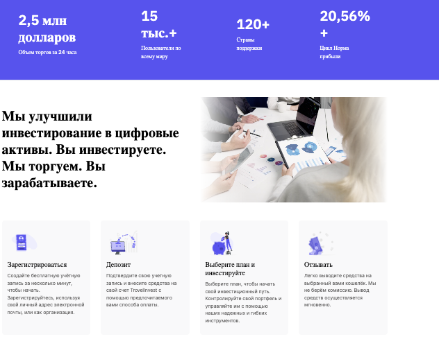 информация о проекте TrovelInvest