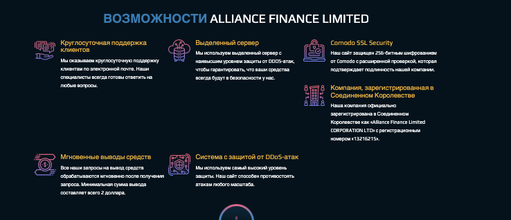 информация о Alliance Finance Limited