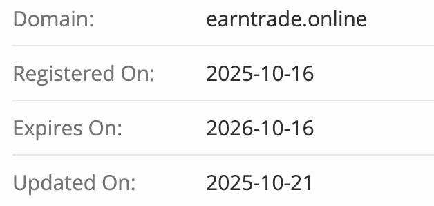 Earn Trade Management домен
