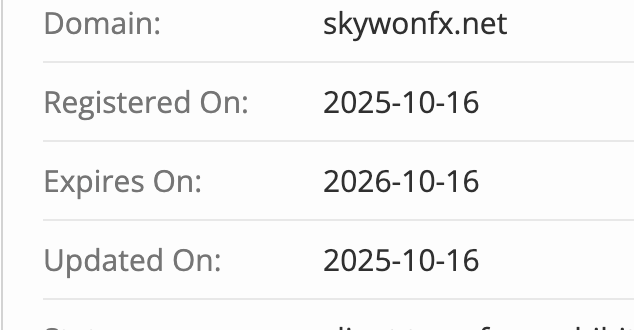домен Skywon FX