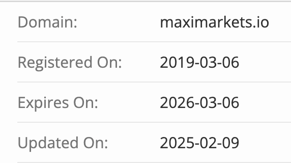 MaxiMarkets домен