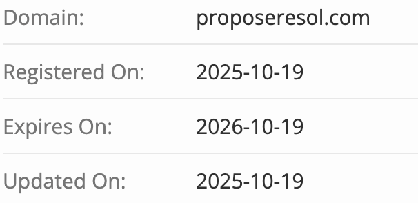 проверка домена ProposeResol