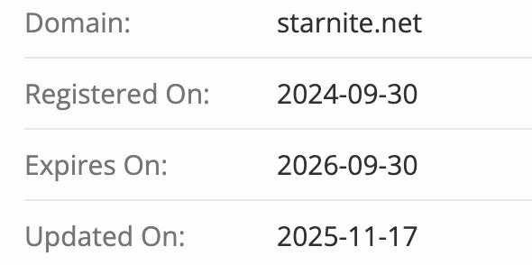 домен Starnite