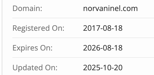 домен Norvaninel